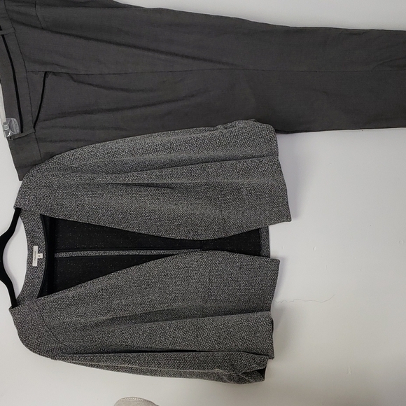 Maurices No Button Cardigan Jacket Black & White Peplum 3/4 Sleeve Plus 4 EUC - Picture 12 of 13